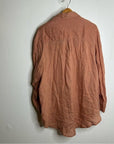 Vitamin A 100% Linen Oversized Playa Button Down Shirt