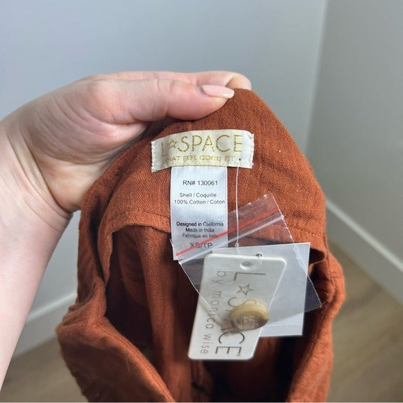 L* Space 100% Cotton Gauze Relaxed Fit Pant Button Fly