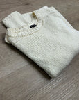 Eileen Fisher 100% Organic Cotton Cream Chunky Knit Oversized Sweater