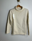 NWT MATE The Label 100% Organic Cotton Knit Frise Neck Pullover Sweater Size XS