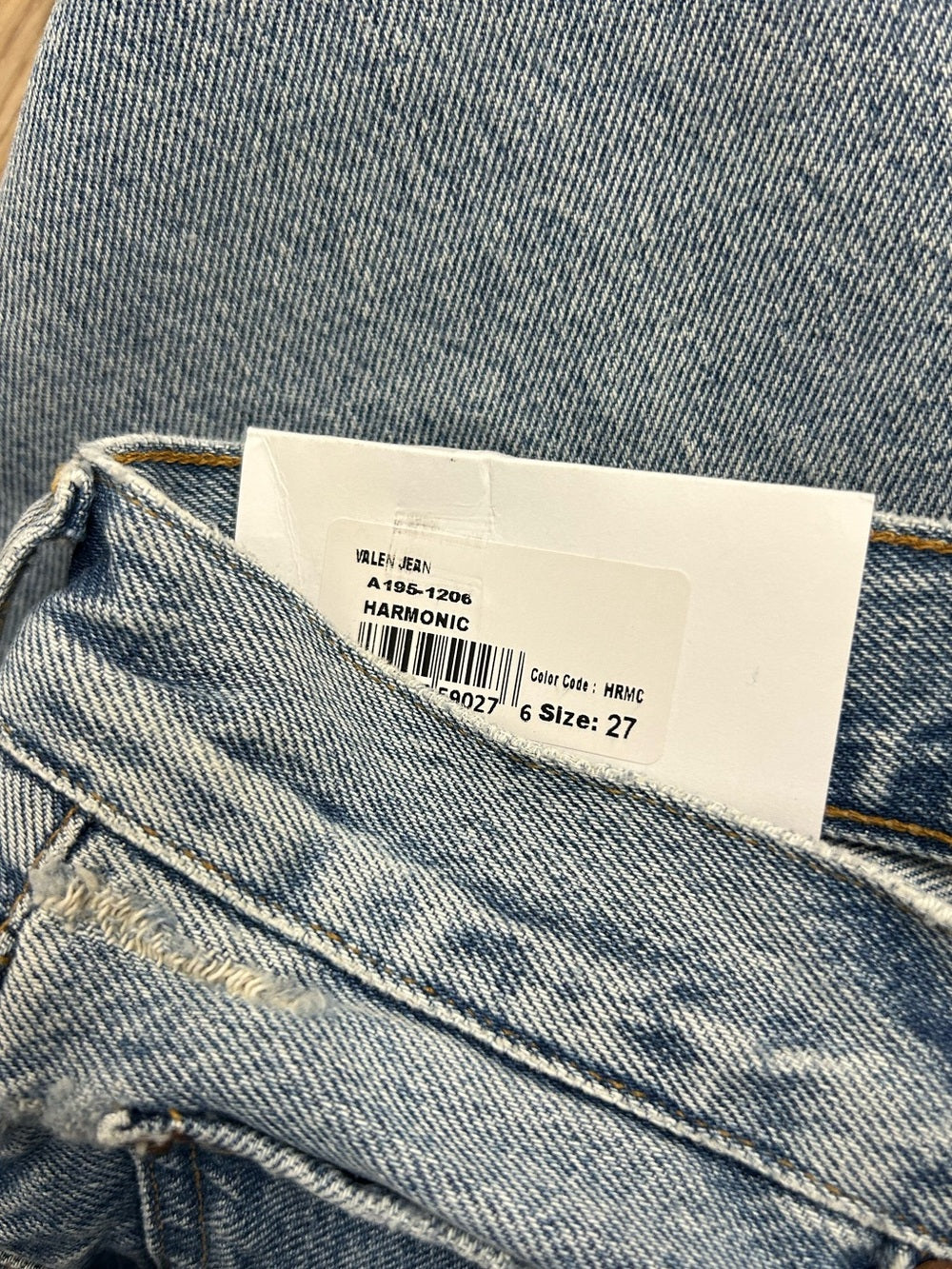 AGOLDE 100% Regenerative Cotton Valen Mid Rise Straight Leg Jean Harmonic