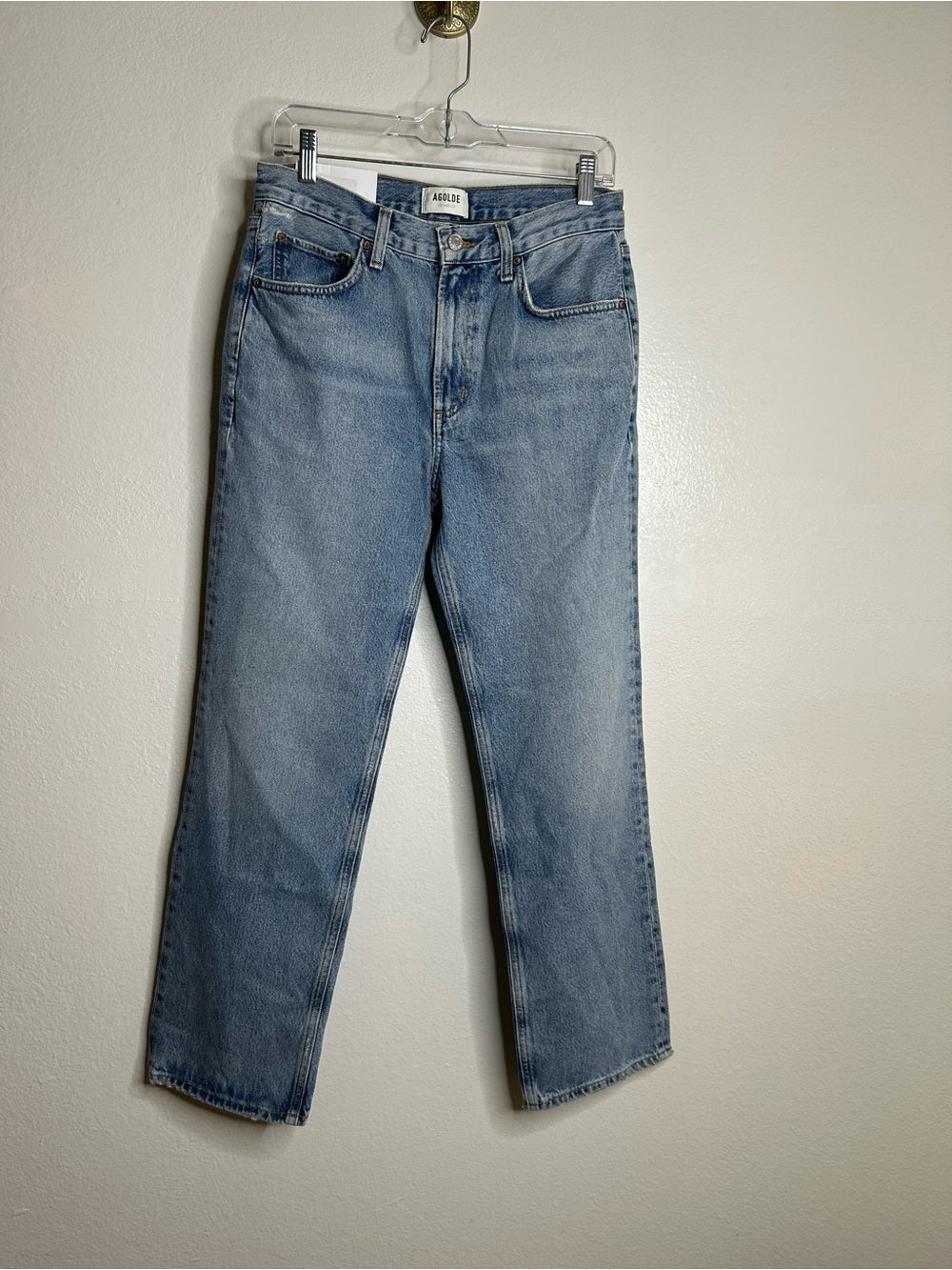 Agolde AGOLDE 100% Regenerative Cotton Valen Mid Rise Straight Leg Jean Harmonic - Cotton