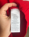 Madewell 100% Linen Utility Short-Sleeve Mini Shirtdress in Festival Red