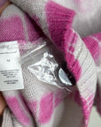 Unsubscribed 100% Cashmere Pink Tie Dye Button Down Boyfriend Cardigan