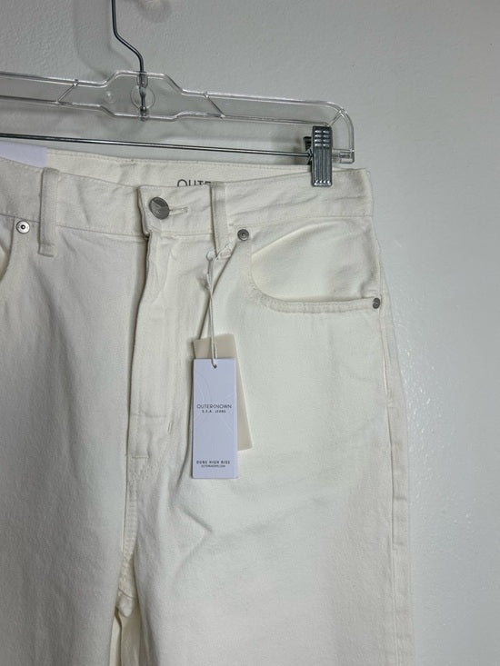 Outerknown 100% Organic Cotton Sea Jeans Dune High Rise Straight Jean Cream