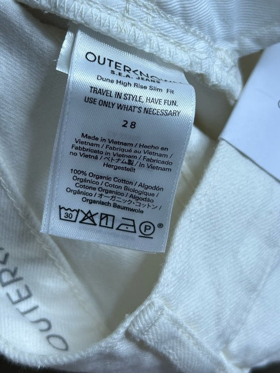 Outerknown 100% Organic Cotton Sea Jeans Dune High Rise Straight Jean Cream