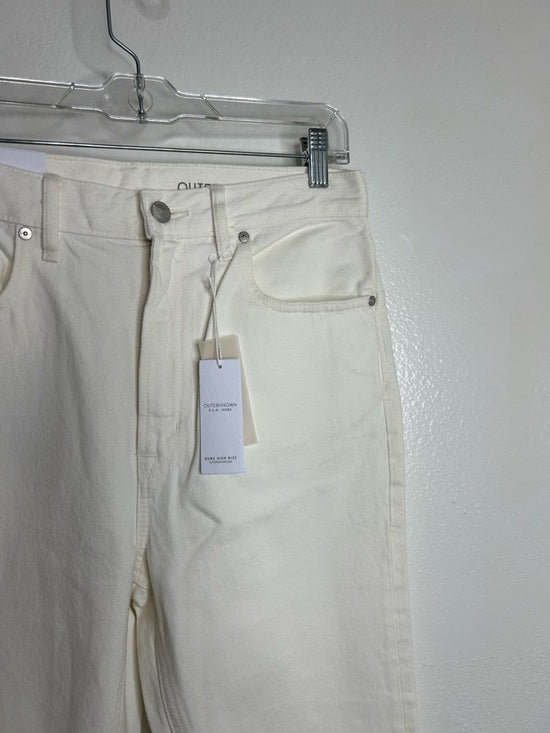 Outerknown 100% Organic Cotton Sea Jeans Dune High Rise Straight Jean Cream