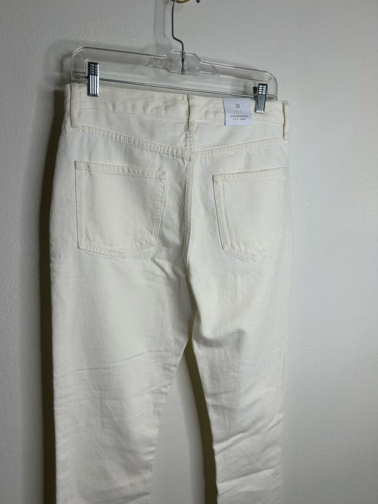 Outerknown 100% Organic Cotton Sea Jeans Dune High Rise Straight Jean Cream