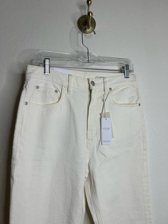 Outerknown 100% Organic Cotton Sea Jeans Dune High Rise Straight Jean Cream