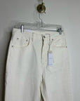 Outerknown 100% Organic Cotton Sea Jeans Dune High Rise Straight Jean Cream