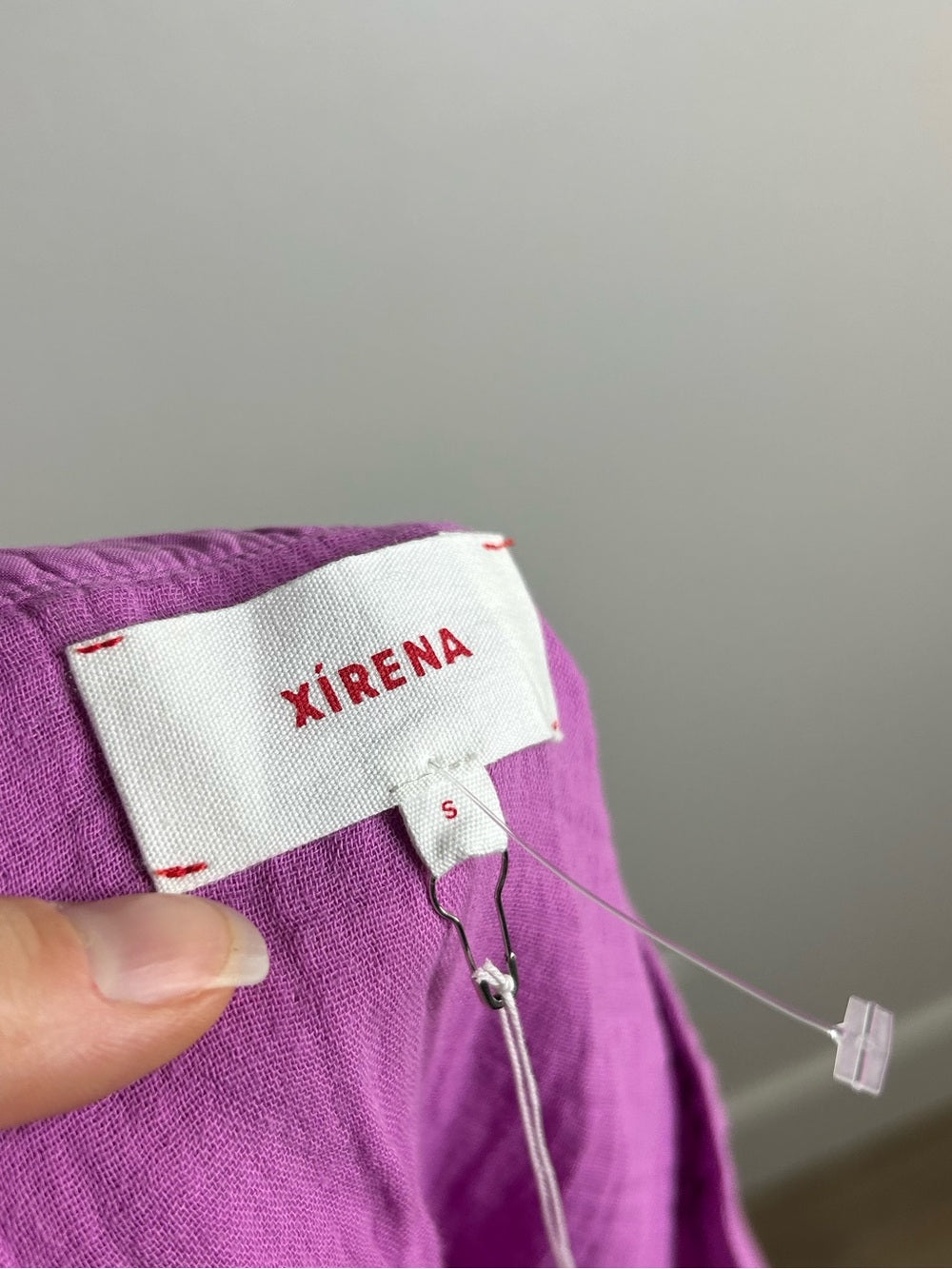 Xirena 100% Cotton Tish Button Down Tank Top in Purple Orchid