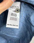 Nation LA 100% Organic Cotton Denim Chambray Emmett Top 3/4 Sleeve