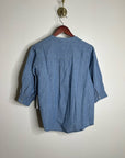 Nation LA 100% Organic Cotton Denim Chambray Emmett Top 3/4 Sleeve