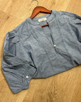 Nation LA 100% Organic Cotton Denim Chambray Emmett Top 3/4 Sleeve