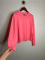 J. Crew 100% Cashmere Perfect Cashmere Cardigan in Neon Vivid Coral