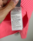 J. Crew 100% Cashmere Perfect Cashmere Cardigan in Neon Vivid Coral