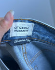 Citizens of Humanity 100% Cotton Denim Daphne High Rise Stovepipe Cropped Jean