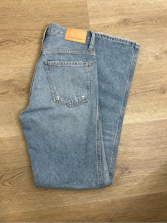 Citizens of Humanity 100% Cotton Denim Daphne High Rise Stovepipe Cropped Jean