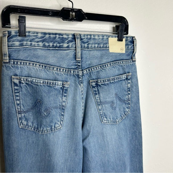 AG 100% Cotton Tomas High-Rise Baggy Straight-Leg Jeans