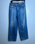 AG 100% Cotton Tomas High-Rise Baggy Straight-Leg Jeans