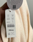 J. Crew 100% Cashmere V - Neck Heathered Blush Oversized Sweater