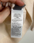 J. Crew 100% Cashmere V - Neck Heathered Blush Oversized Sweater