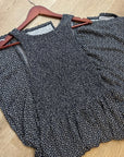 Nation LA 100% Pima Cotton Clementine Smocked Midi Dress Navy