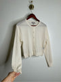 J. Crew 100% Cashmere Cream Lightweight Button Down Cardigan Sweater
