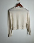 J. Crew 100% Cashmere Cream Lightweight Button Down Cardigan Sweater