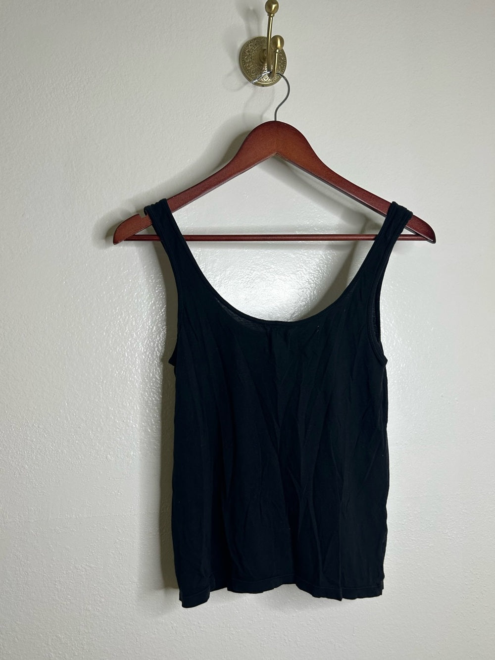 MATE The Label 100% Organic Cotton Black Lightweight Tank Top