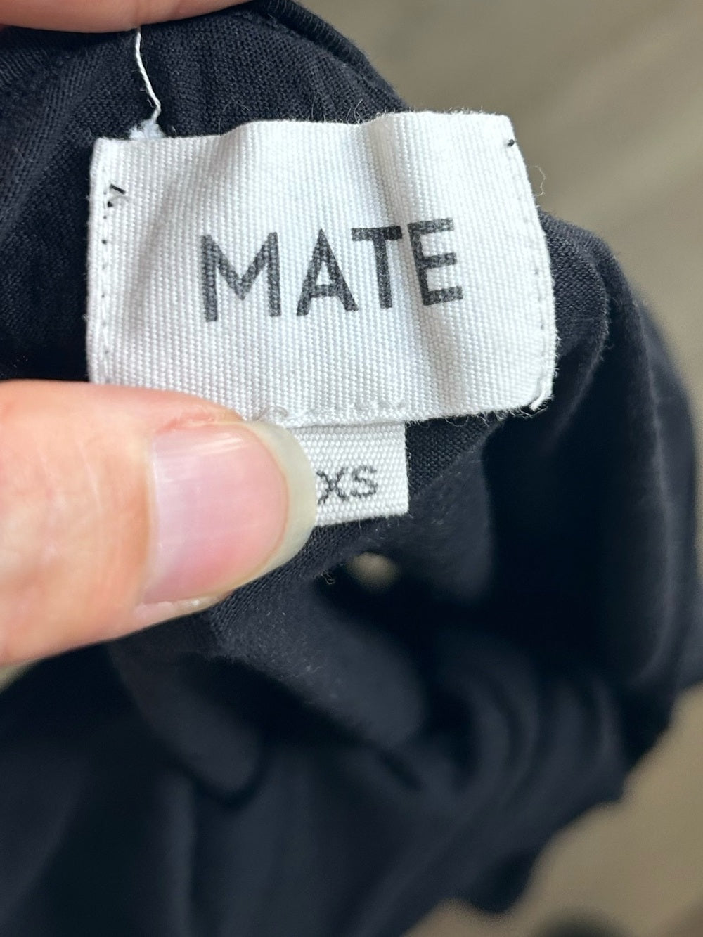 MATE The Label 100% Organic Cotton Black Lightweight Tank Top