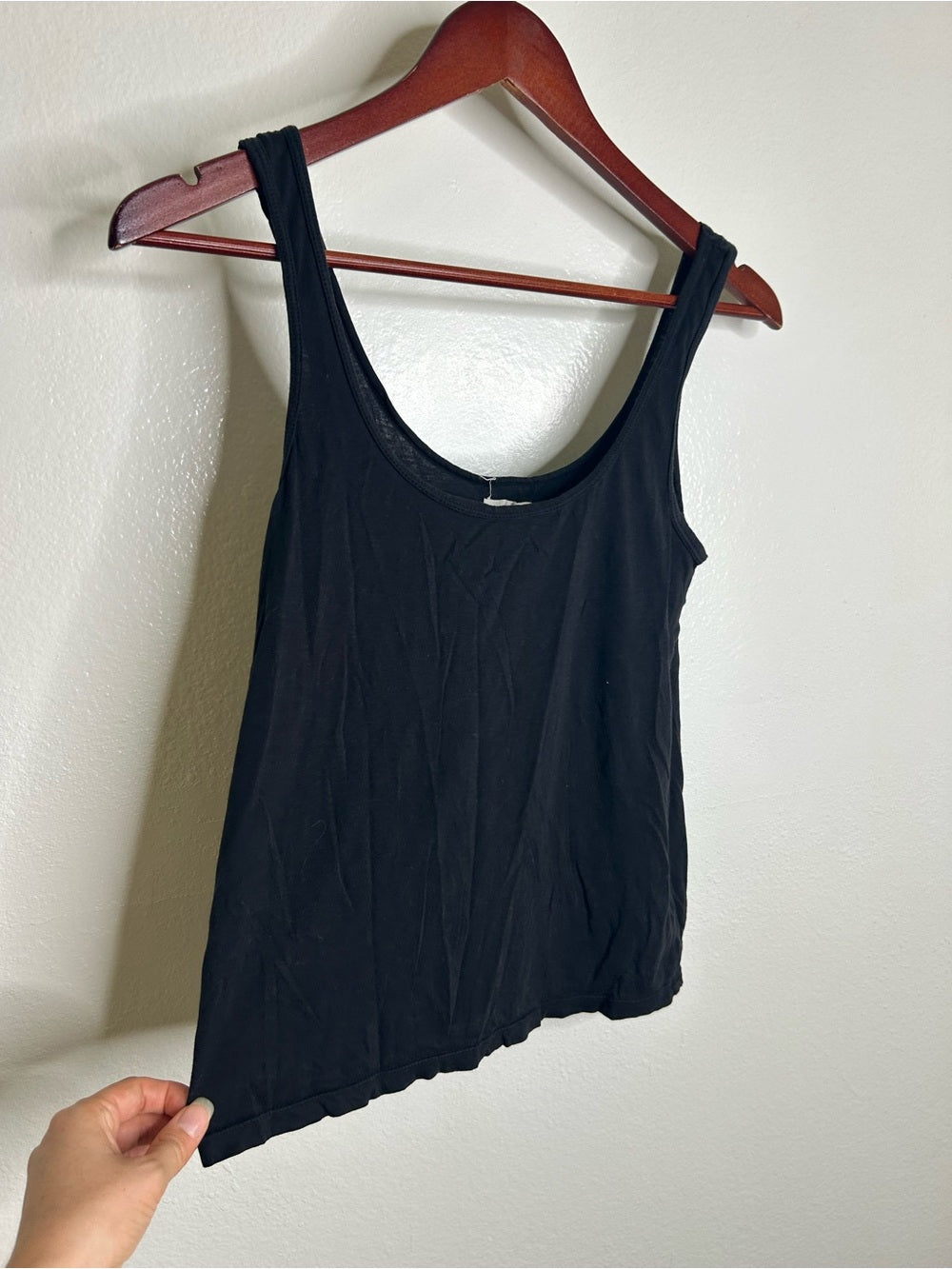 MATE The Label 100% Organic Cotton Black Lightweight Tank Top