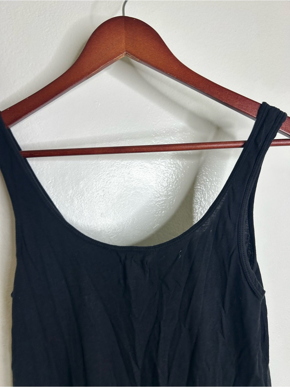 MATE The Label 100% Organic Cotton Black Lightweight Tank Top