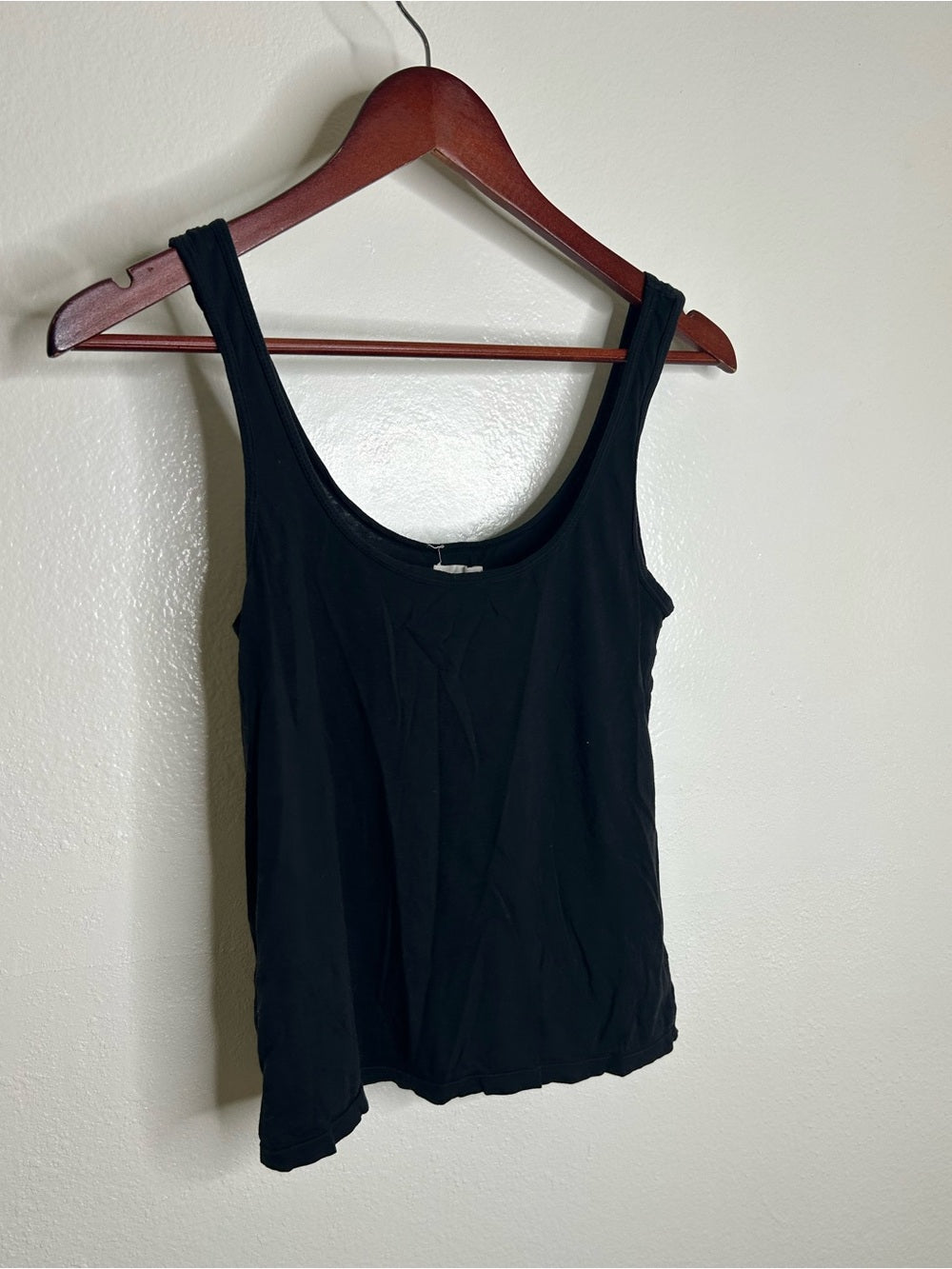 MATE The Label 100% Organic Cotton Black Lightweight Tank Top