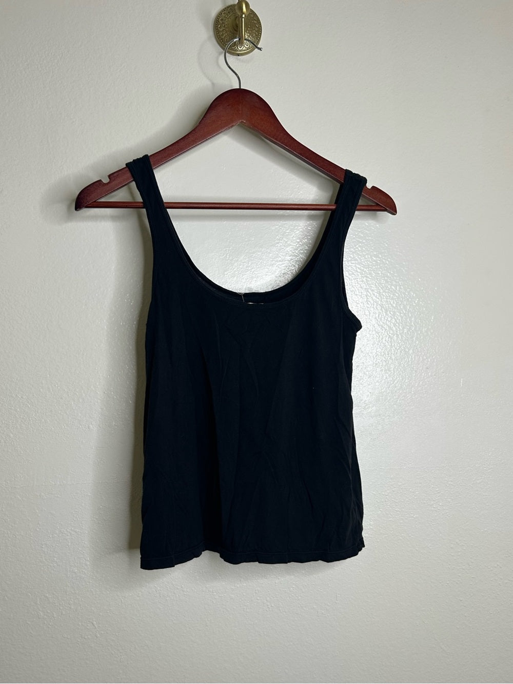 MATE The Label 100% Organic Cotton Black Lightweight Tank Top