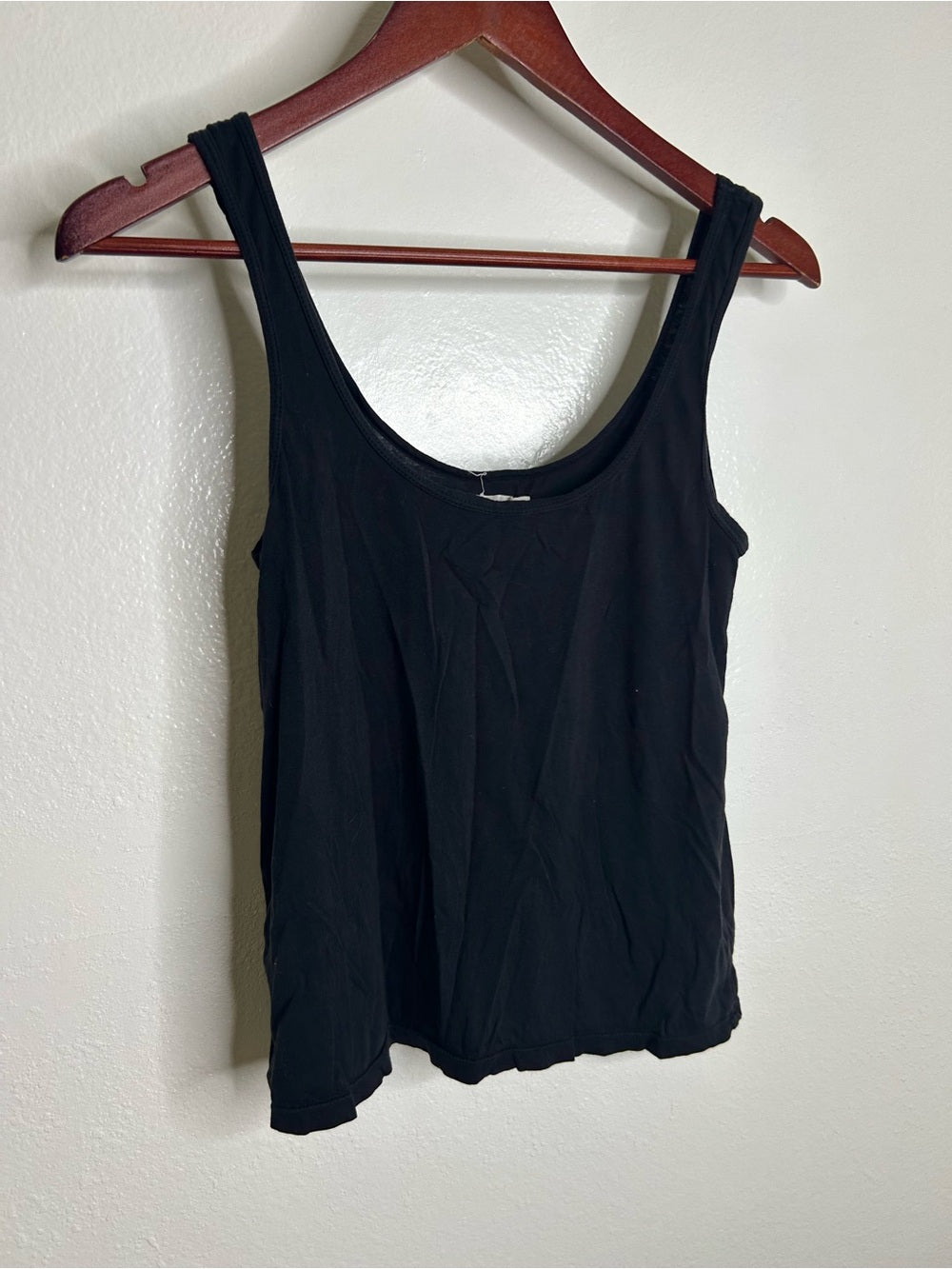 MATE The Label 100% Organic Cotton Black Lightweight Tank Top