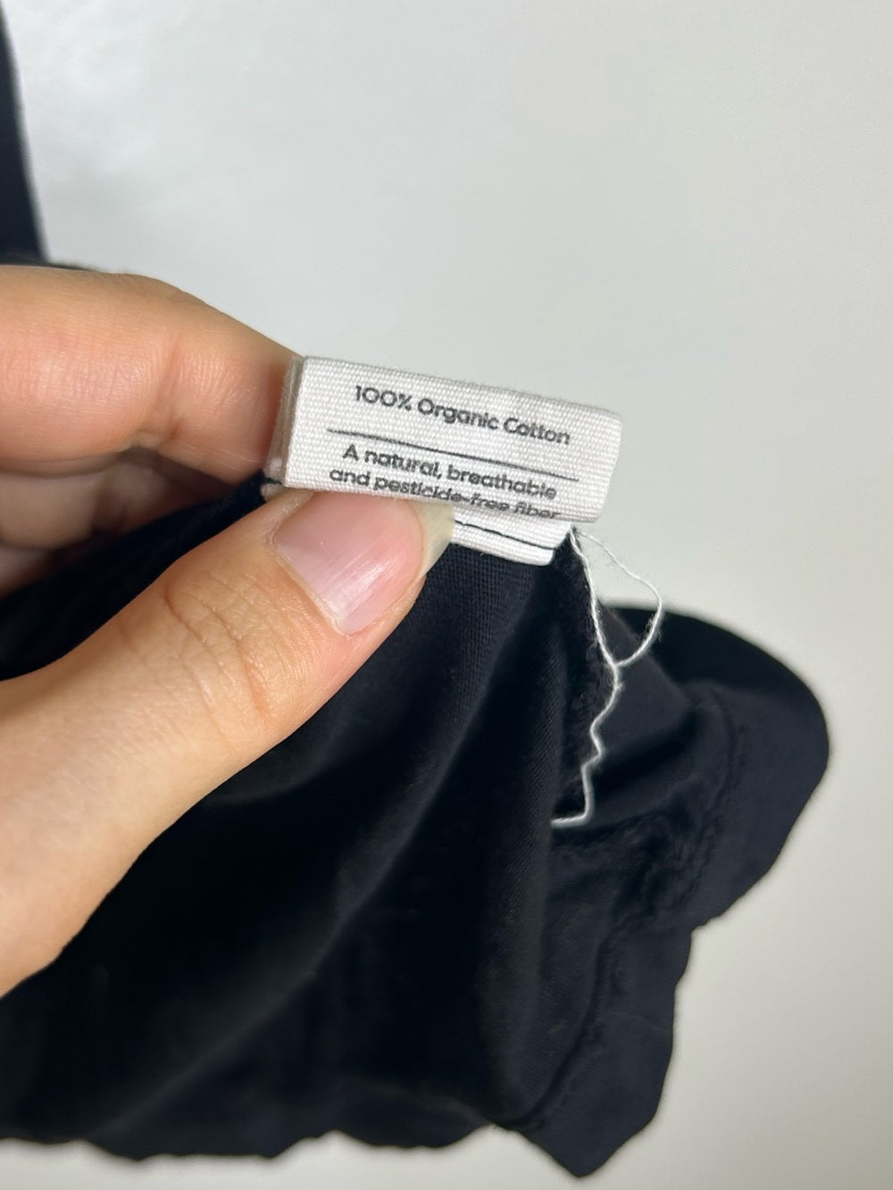 MATE The Label 100% Organic Cotton Black Lightweight Tank Top