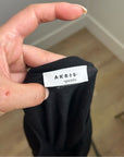 AKRIS Punto 100% Wool Black Two Layer V - Neck Sweater