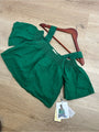 Nation LTD 100% Linen Off The Shoulder Ruched Green Tank Blouse