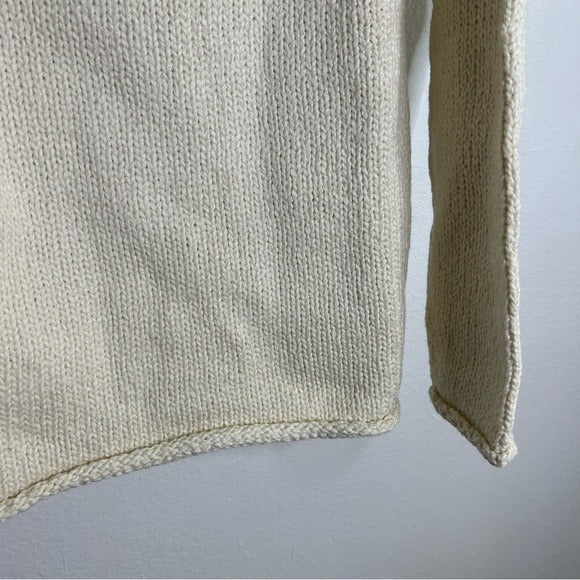 MATE The Label 100% Organic Cotton Knit Frise Neck Pullover Sweater