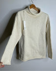 MATE The Label 100% Organic Cotton Knit Frise Neck Pullover Sweater