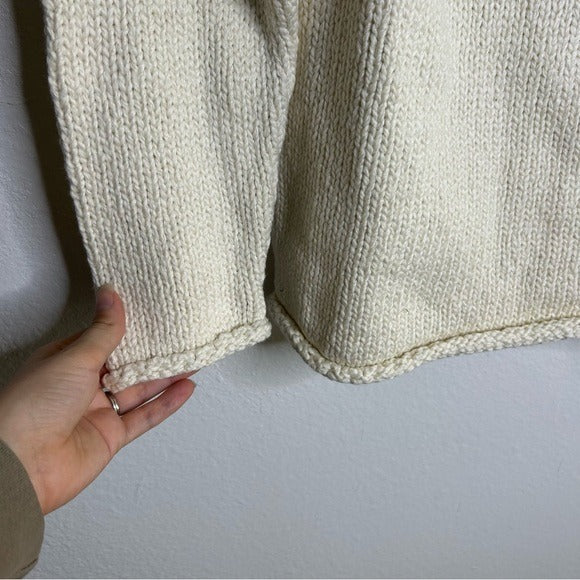 MATE The Label 100% Organic Cotton Knit Frise Neck Pullover Sweater