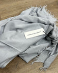 Unsubscribed 100% Cashmere Lightweight Fringe Wrap Scarf