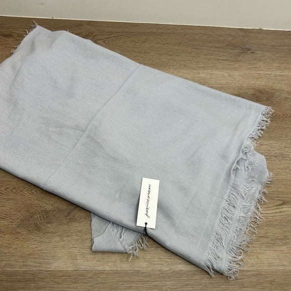 Unsubscribed 100% Cashmere Lightweight Fringe Wrap Scarf