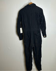 Mate The Label 100% Linen Black Utility Style Long Sleeve Jumpsuit