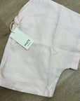 MATE The Label 100% Organic Linen Light Pink Cropped Short Sleeve Tunic Top
