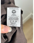 MATE the Label 100% Organic Cotton Poplin Pocket Tie Midi Dress in Java Brown