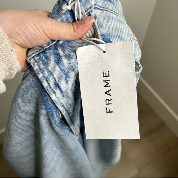 FRAME Denim 100% Cotton Le High Straight Jean in Winslow Light Wash