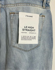 FRAME Denim 100% Cotton Le High Straight Jean in Winslow Light Wash