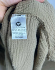 Simple Folk 100% Organic Cotton Gauze Tan Neutral Adjustable Tie Maxi Dress